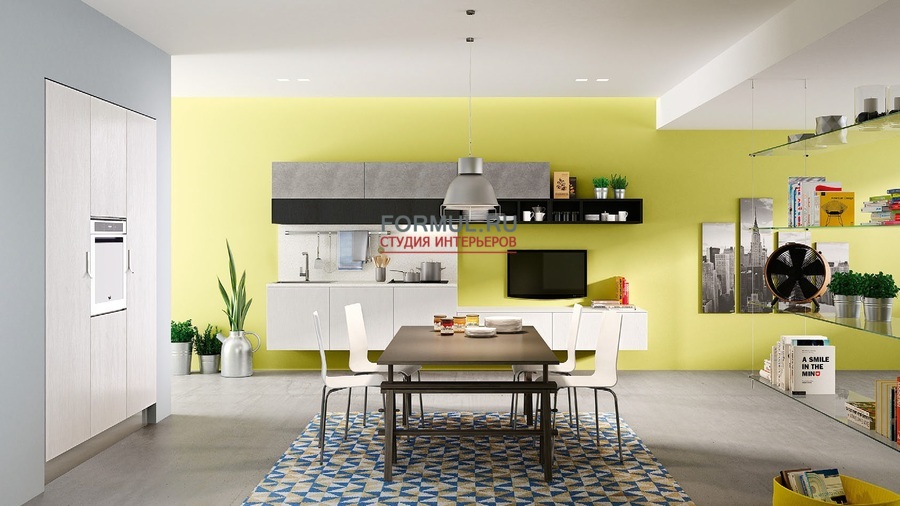 Кухня Berloni Sunny Woody Bianco Cocco